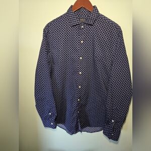 Polo by Ralph Lauren Men's Blue Button-Up Shirt Slim Fit